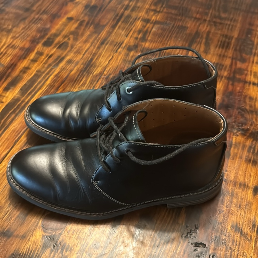 Clark’s Chukka Leather Boots, Black, Size 7 - Picture 4 of 7